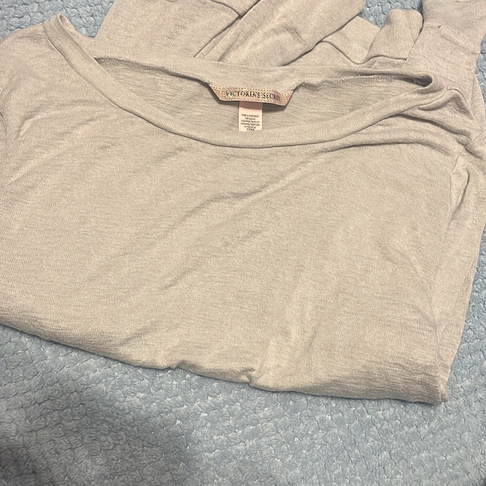 Victoria's Secret Light Gray Pajama Set